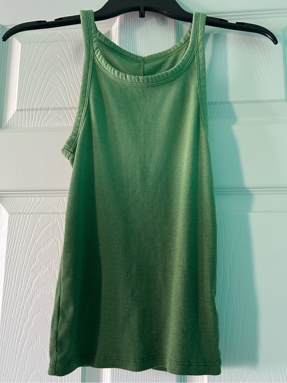Aerie Women's Green Ribbed Tank Top Size M